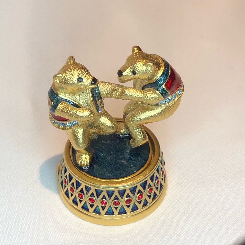 RARE ESTEE LAUDER 2008 PERFUME COMPACT DANCING BEARS